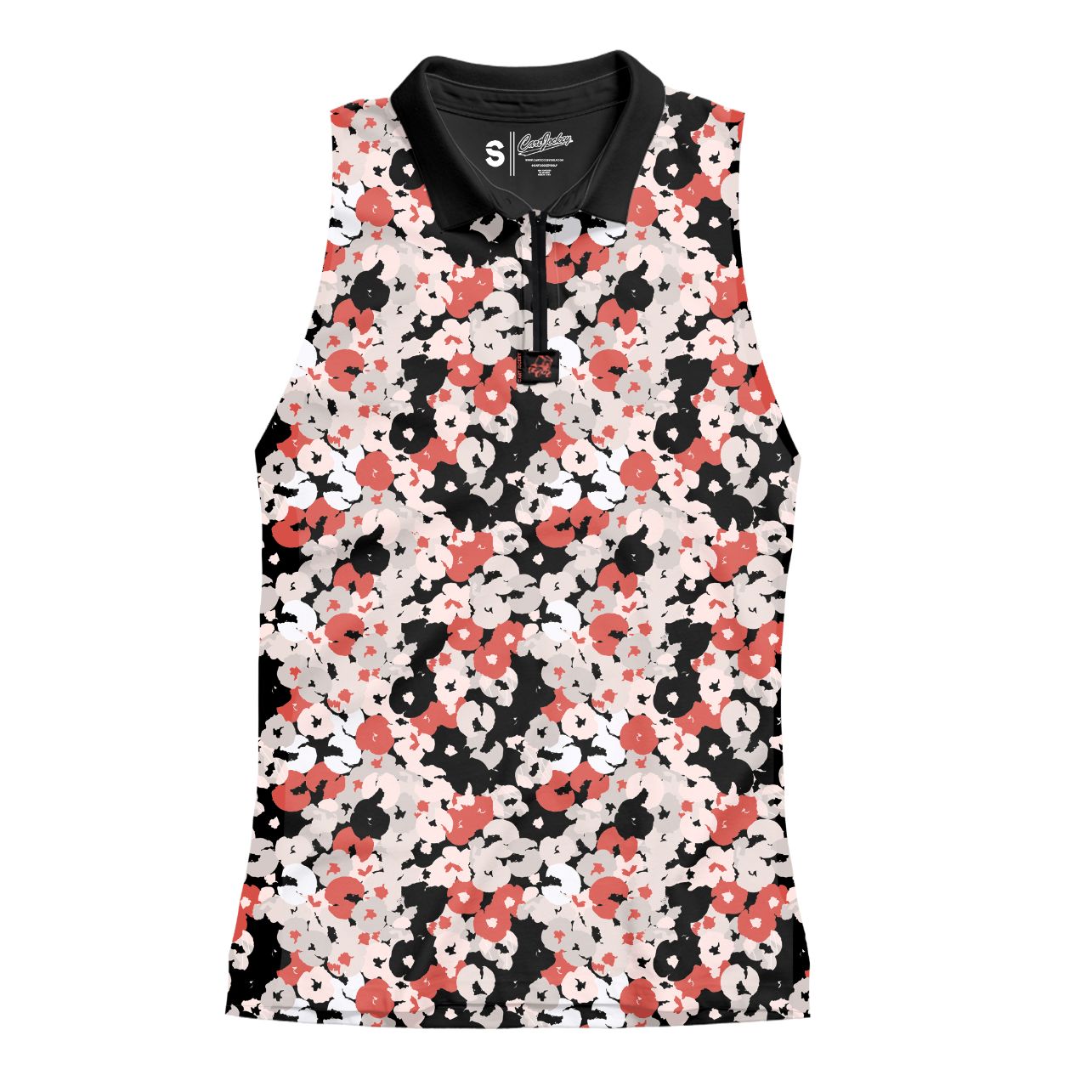 The Midnight Bloom Graphic Polo - Womens
