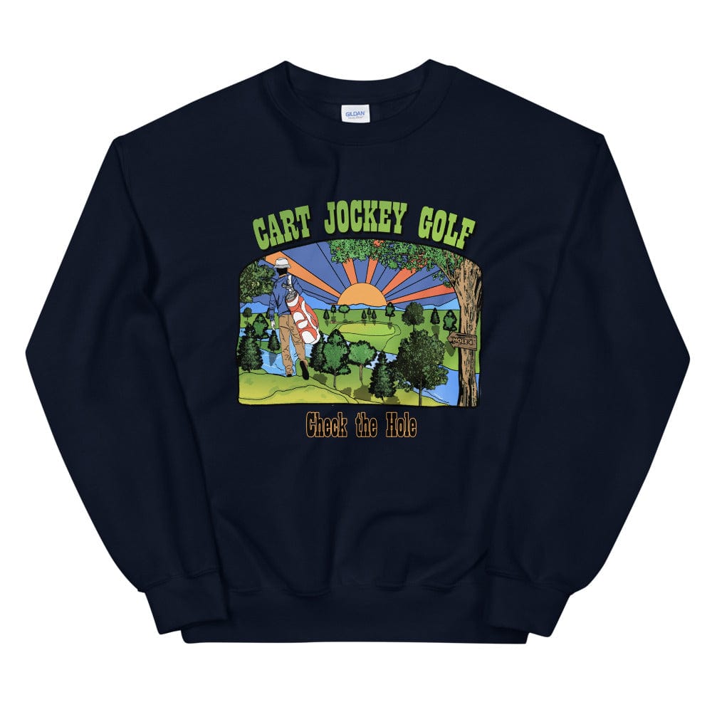 Blue Check the Hole Pullover