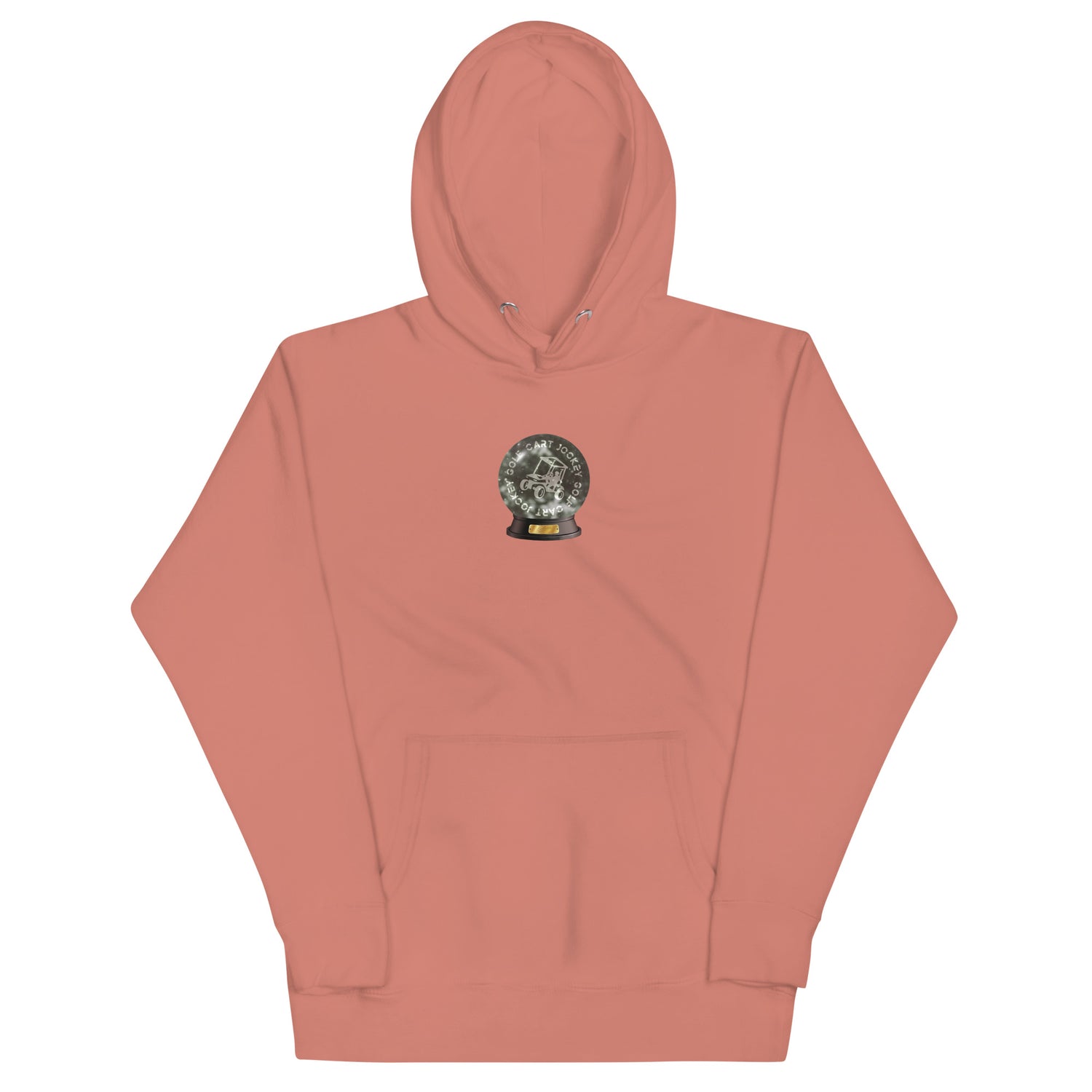 a Snow Globe Hoodie from Cart Jockey Golf with an image of an owl on it.