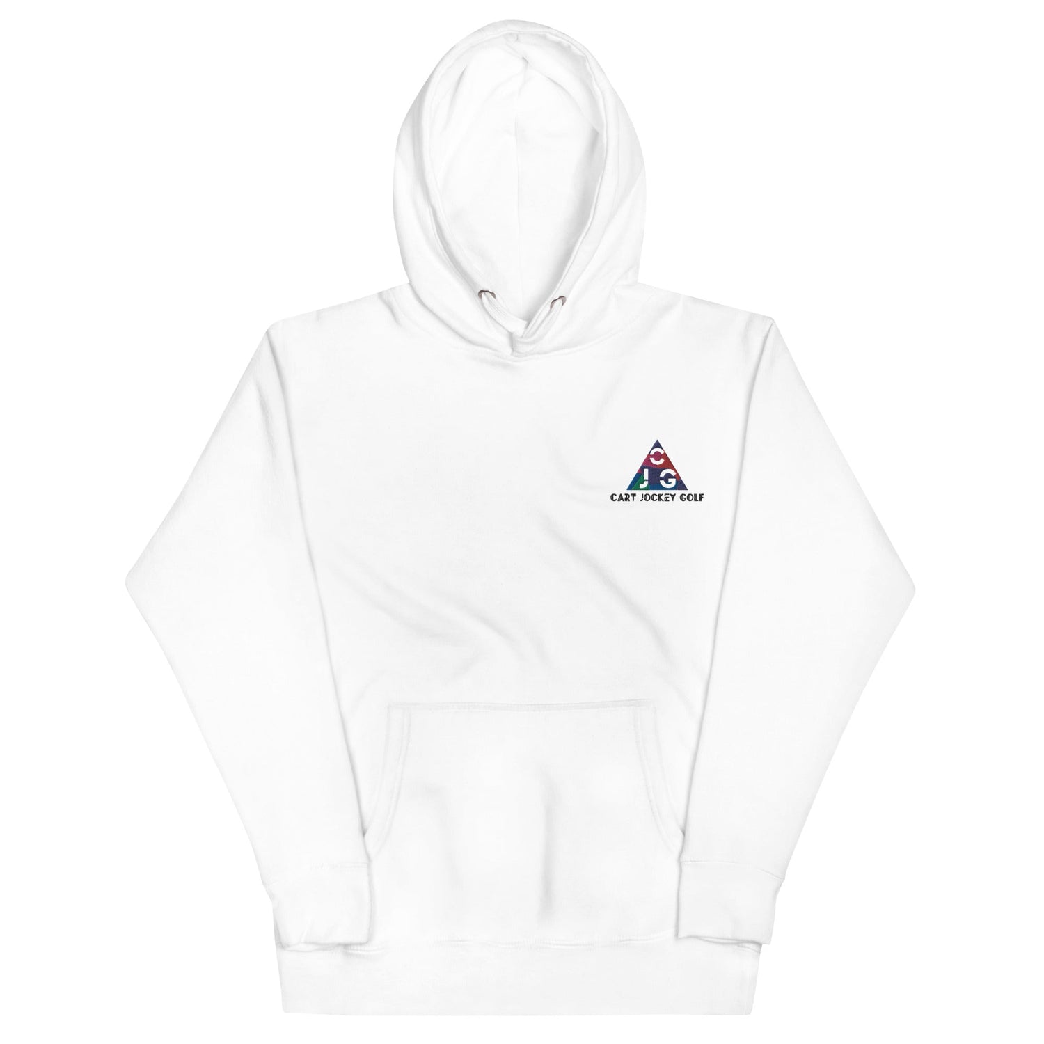 a white Embroidered Hoodie 