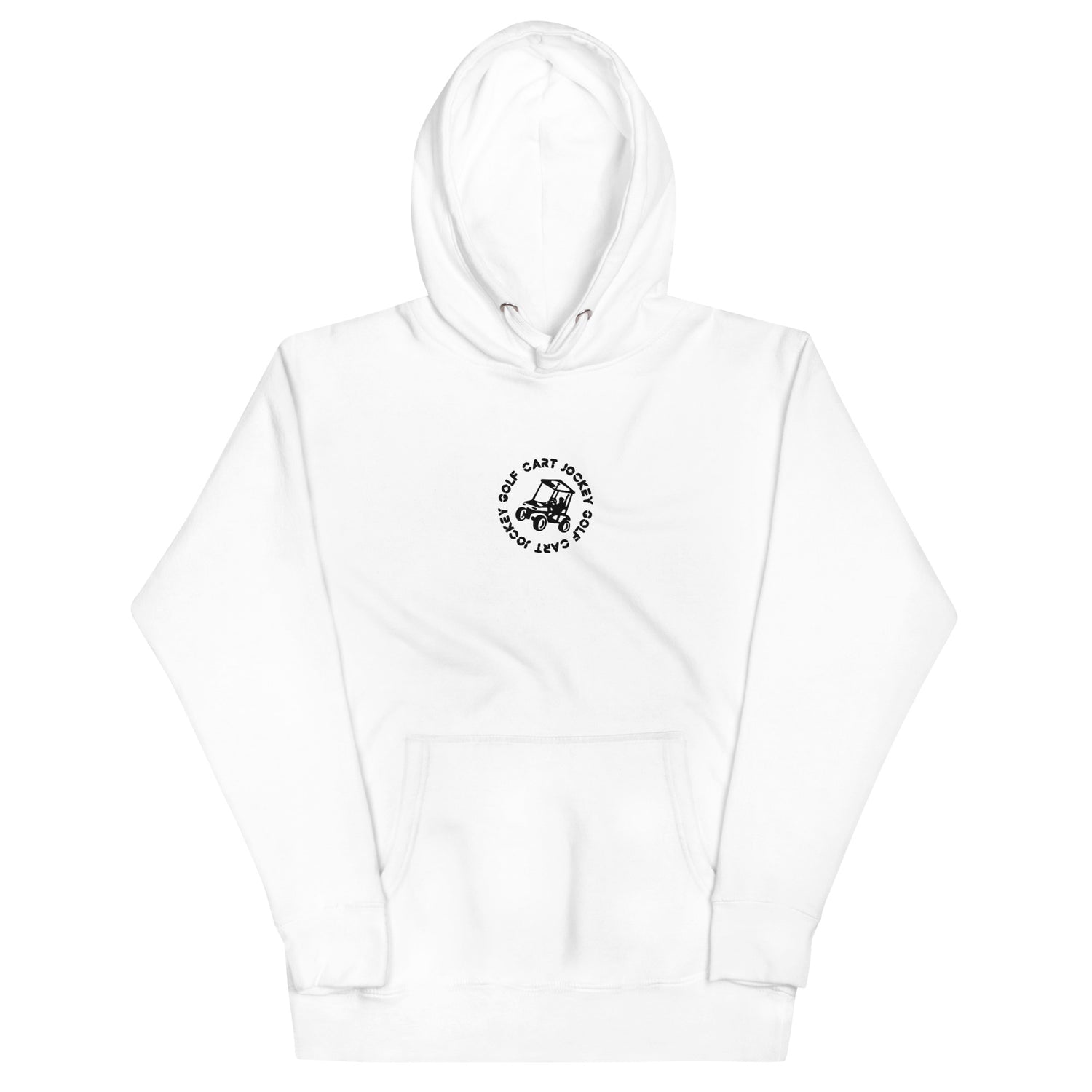 White Jockey Embroidered Hoodie